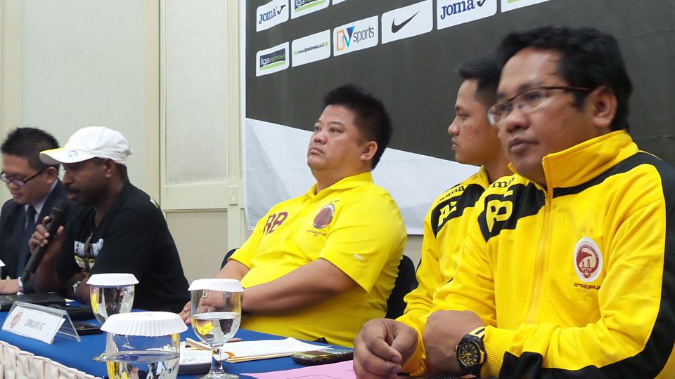 Sriwijaya dan Persipura dalam konferensi pers ajang Liga Super U-21. Copyright: &copy; Ginanjar/INDOSPORT
